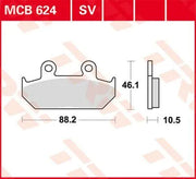 Trw Sv Series Sintered Brake Pads For Front Brake - Front