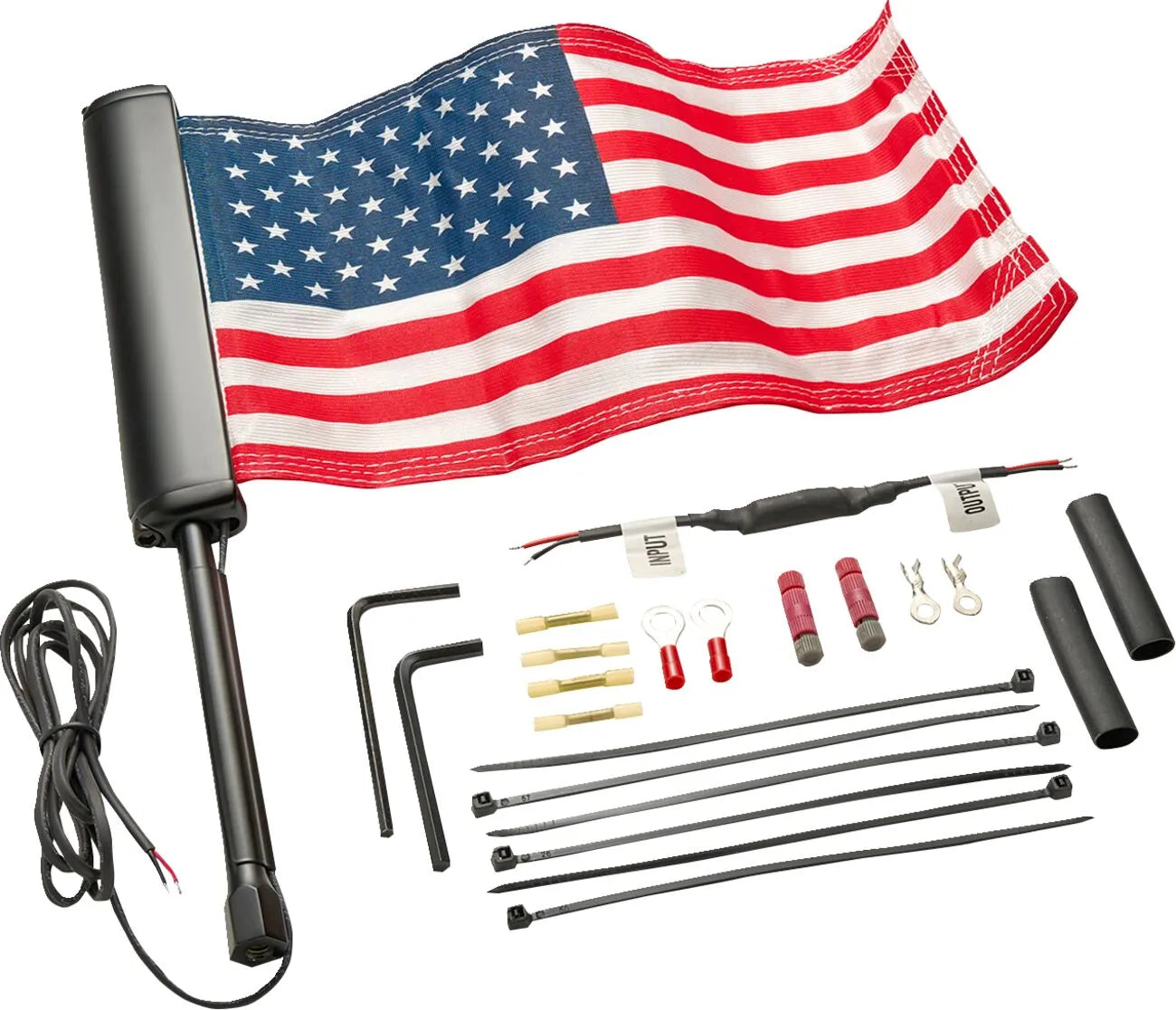 CIRO LED Lighted Flagpole for Motorcycles