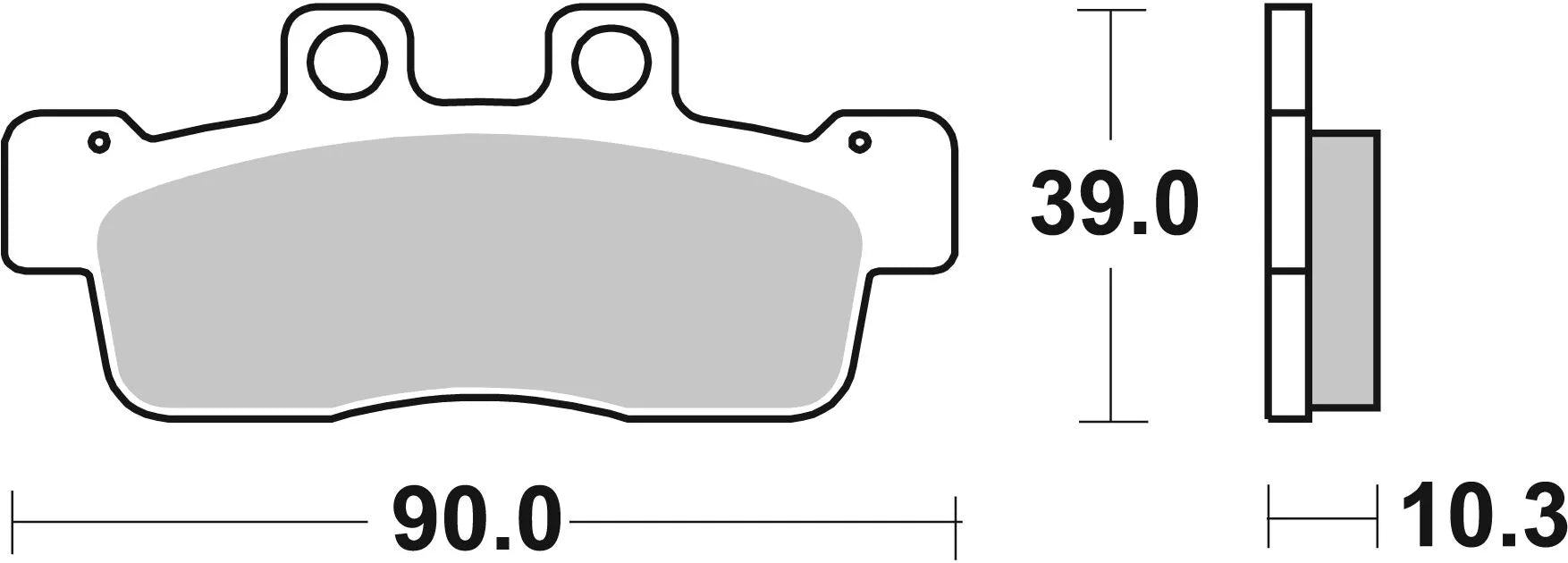 Sbs Hf Street Ceramic Organic Brake Pads