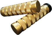 Accutronix Knurled Grips - 1" Polished Brass
