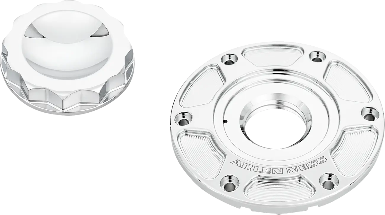 Arlen Ness 12 Point Gas Cap - Chrome Billet Aluminum