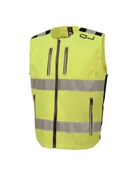 Oj Flash 2 High Visibility Motorcycle Vest - Hi-Vis Yellow