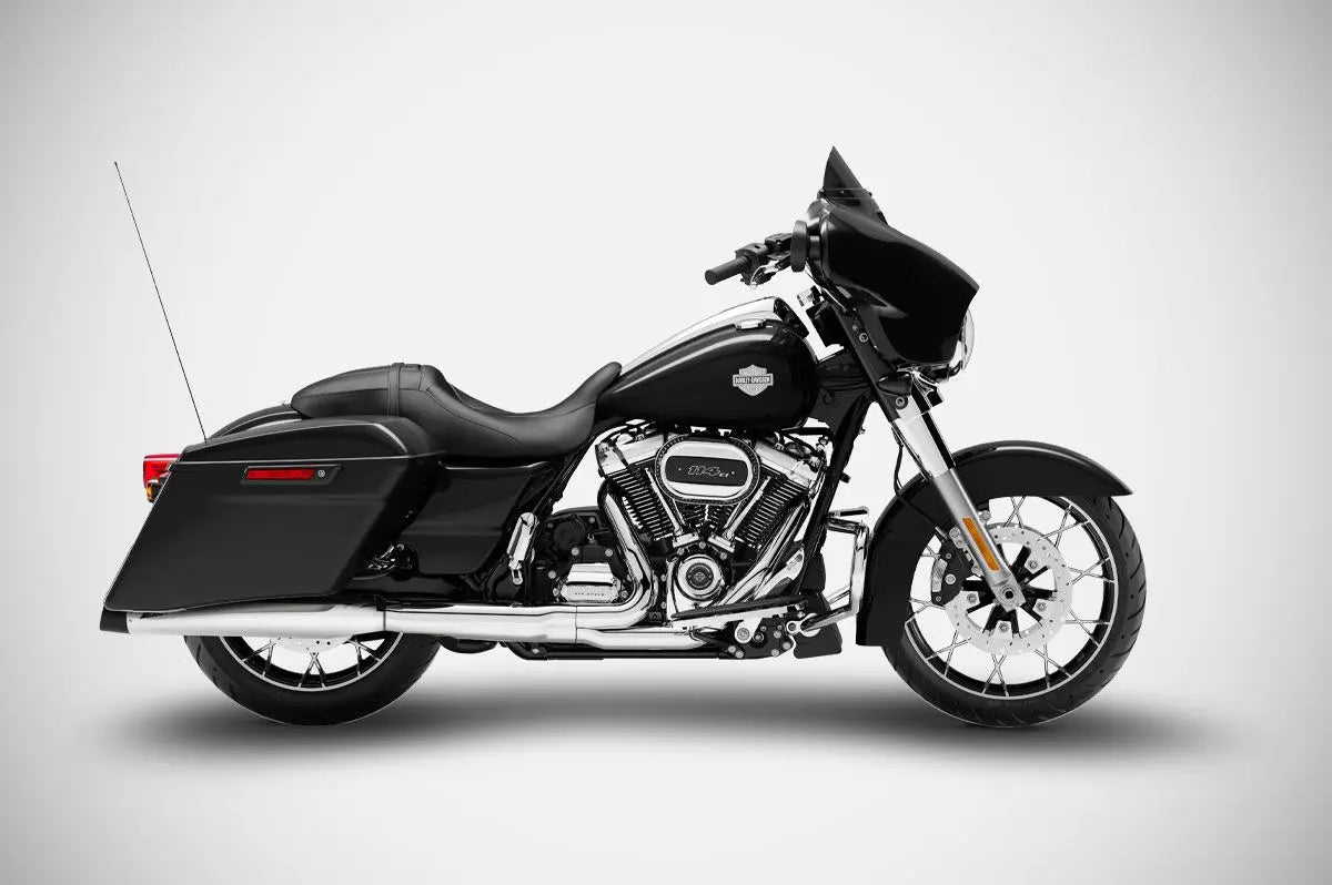 Zard 4.33" Slash-cut Slip-ons Lyddæmper Til HD-Touring E3 - ECE Godkendt
