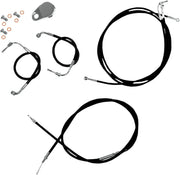 LA CHOPPERS Black Vinyl Cable/Brake Line Kit for Ape Hangers