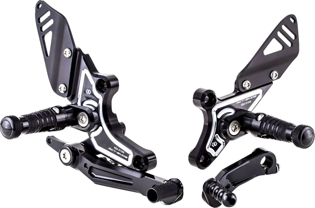 Gilles Tooling Adjustable Rearset - Black/silver