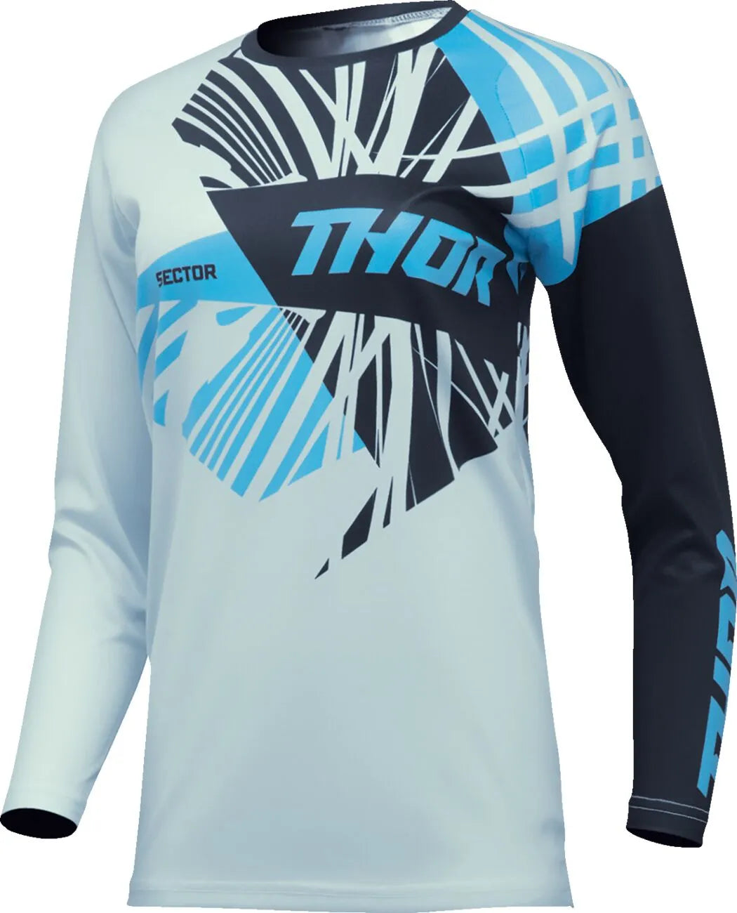 Thor Women's Sector Split Jersey - Black/Blue