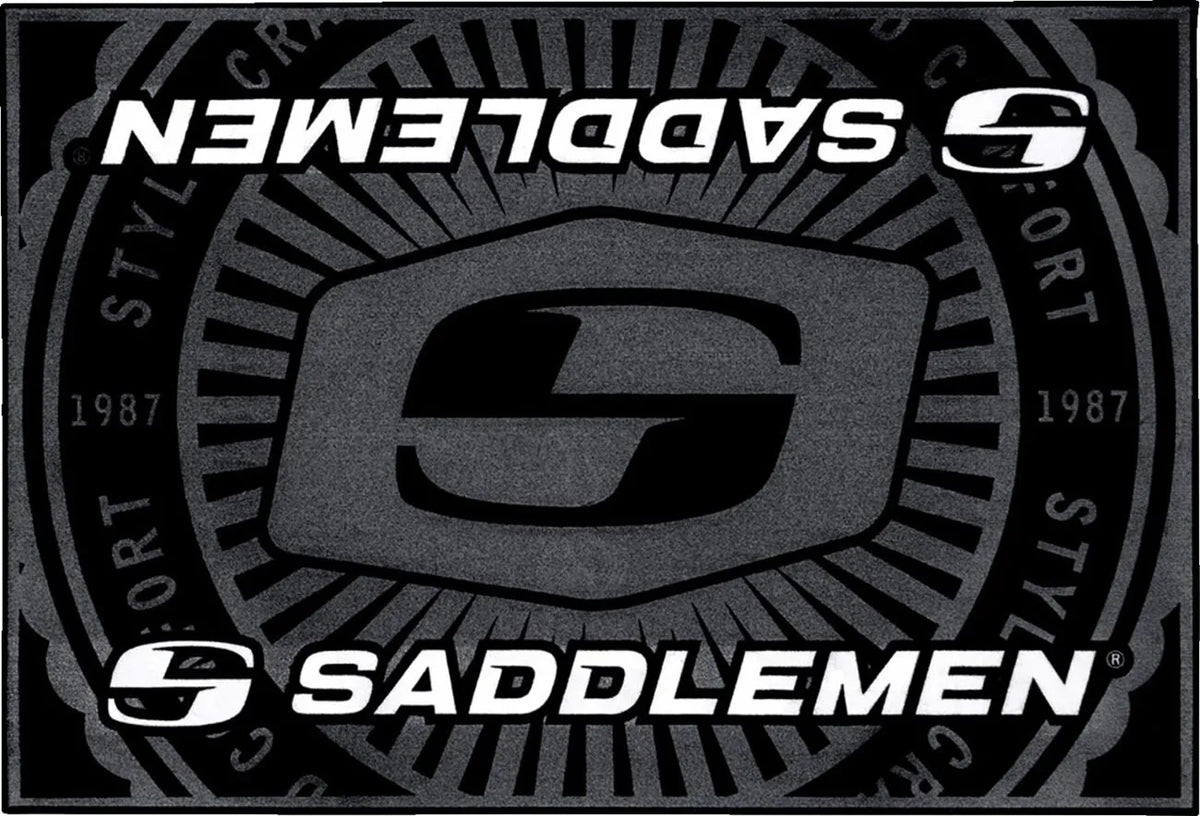 Saddlemen Logo Floor Mat 72" x 48"