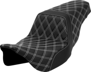 Saddlemen Lattice Stitch Step-up Seat - For Harley Davidson