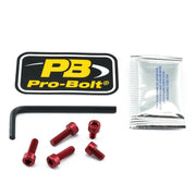 Pro Bolt Aluminium Fuel Cap Kit - Red