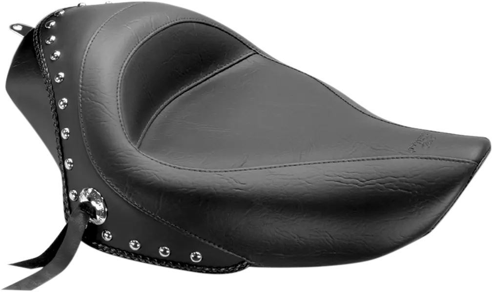 Mustang Studded Vinyl Solo Seat - For Harley Davidson