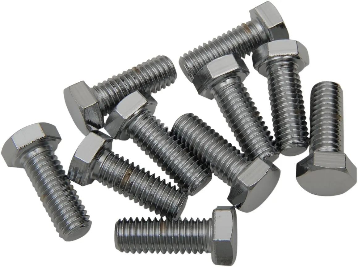 Drag Specialties Hex-Head Bolt 3/8"-16 x 1 1/4" Chrome