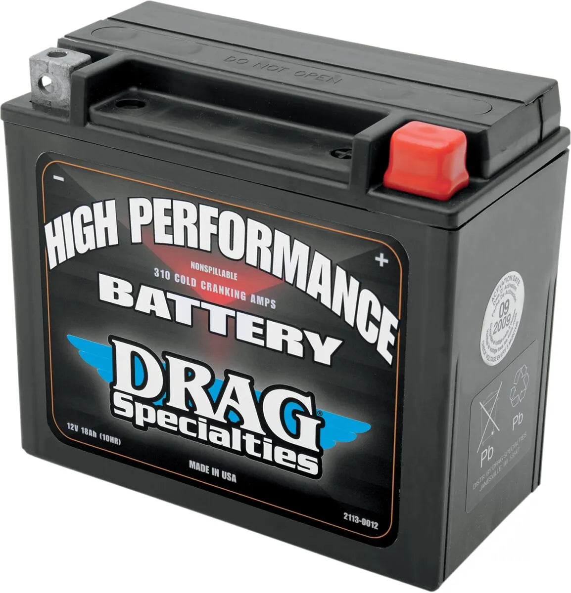 Drag Specialties Europe Only Battery 18 Ah