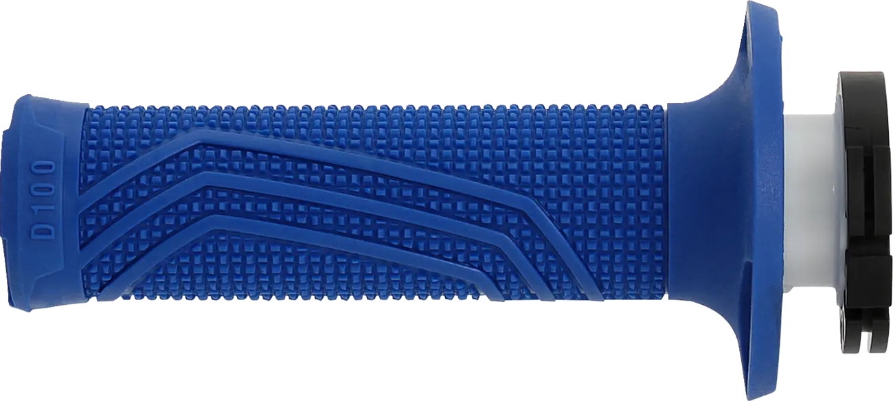 Domino D100 D-lock Grips - Blue Motorcycle Grips