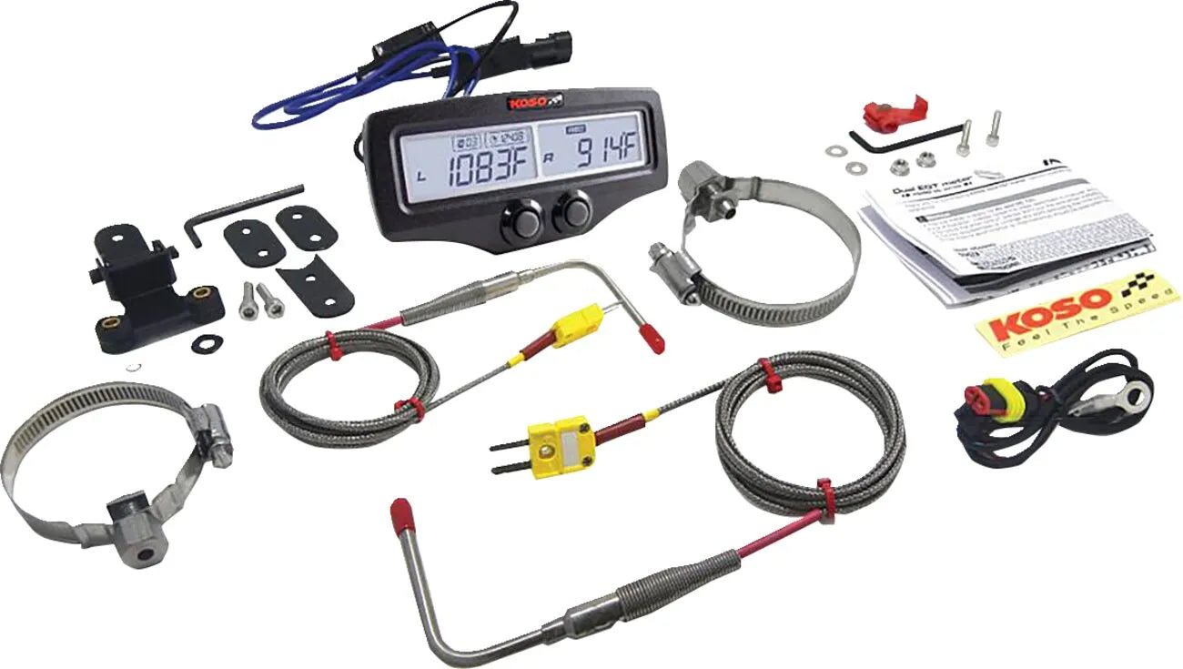Koso Dual Egt Meter - Digital Exhaust Gas Temp Gauge