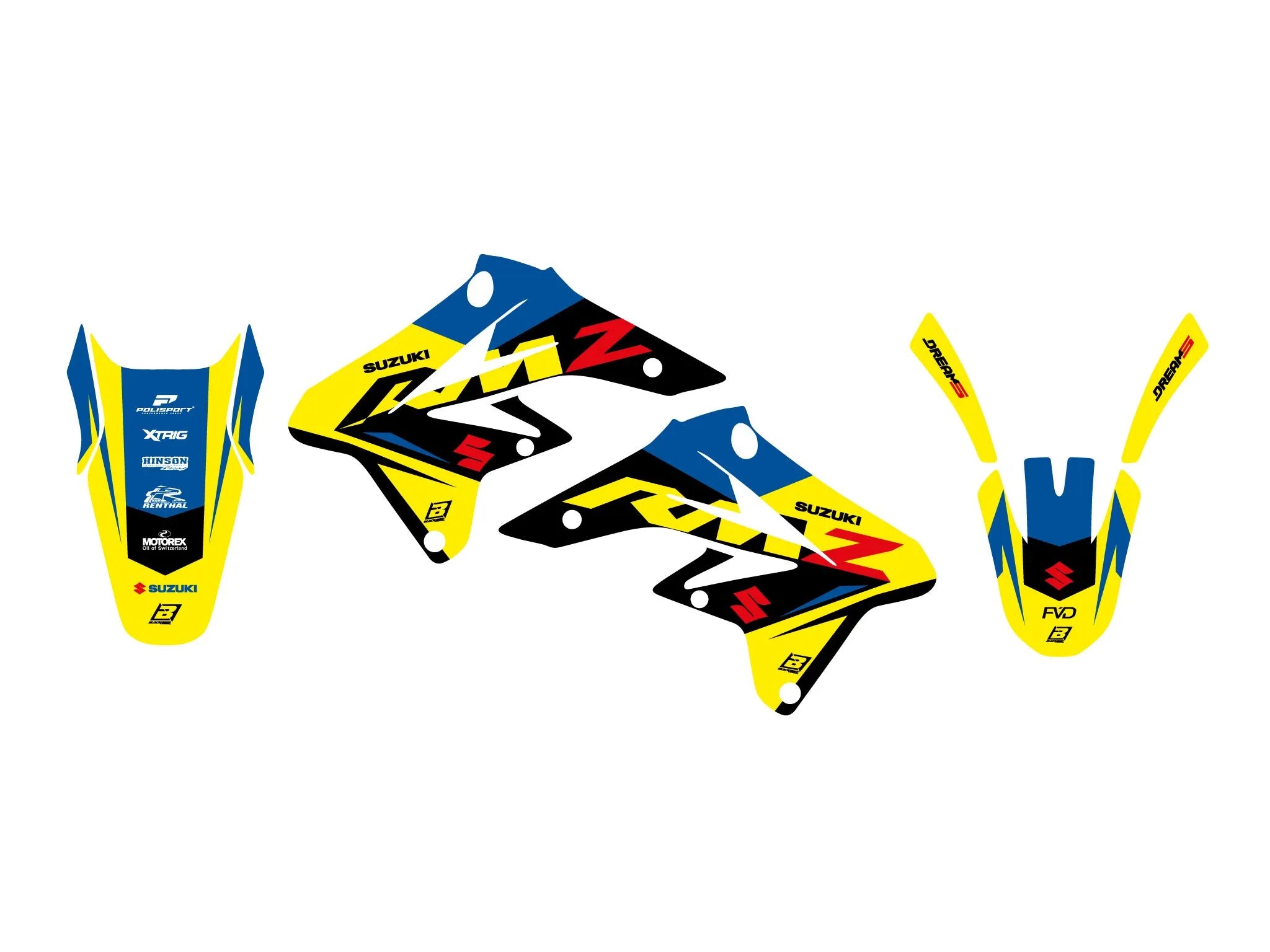 Blackbird Racing Dream 5 Graphic Kit For Suzuki