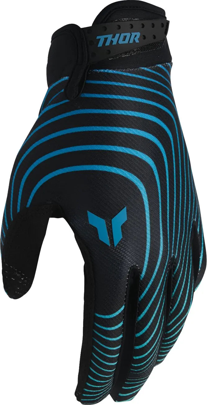 Thor Launchmode Identity Gloves - Black/Teal