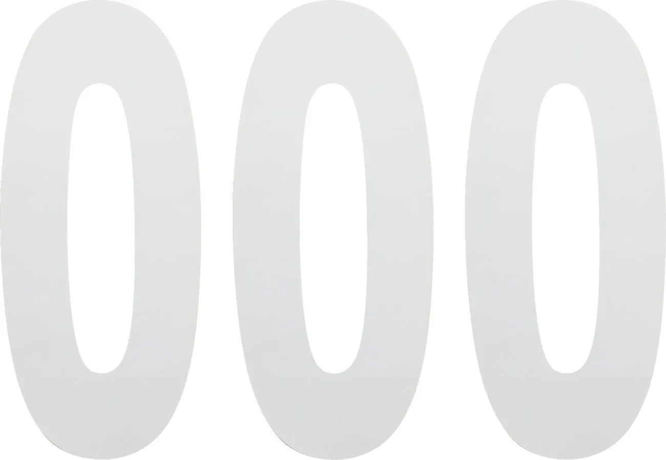 Factory Effex Standard Numbers Plate Graphic - White