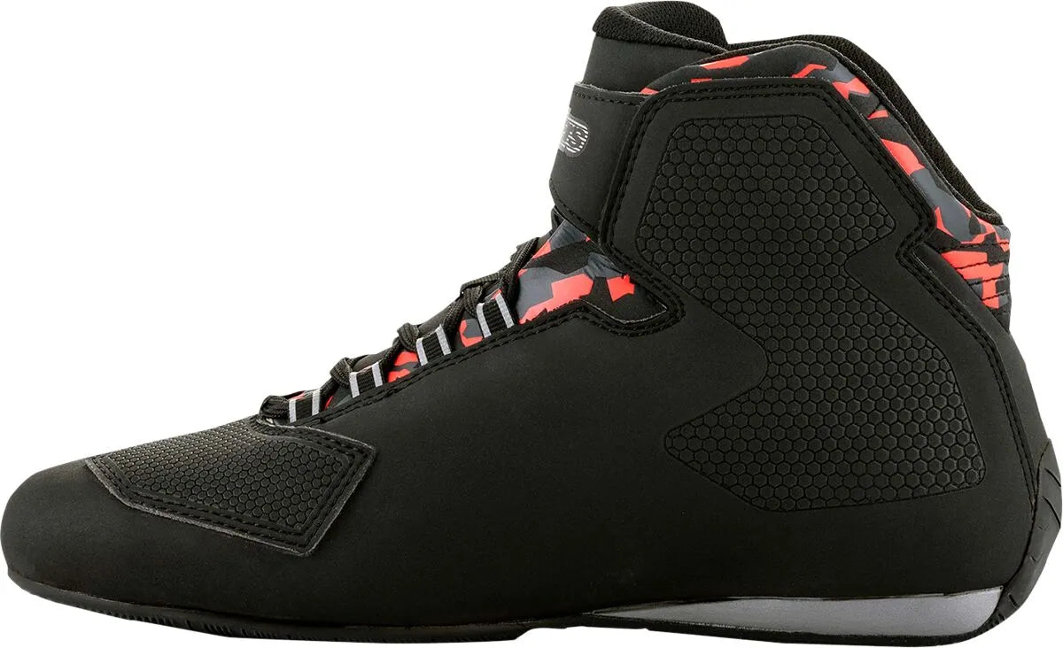 Alpinestars Sektor Waterproof Riding Shoes Black Gray Red