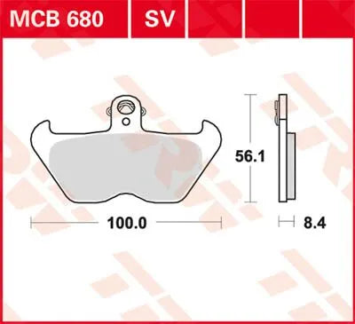 Trw Sv Series Sintered Brake Pads (Front) - Front