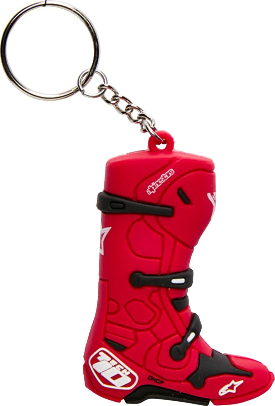 Alpinestars Tech 10 Boot Keychain Red