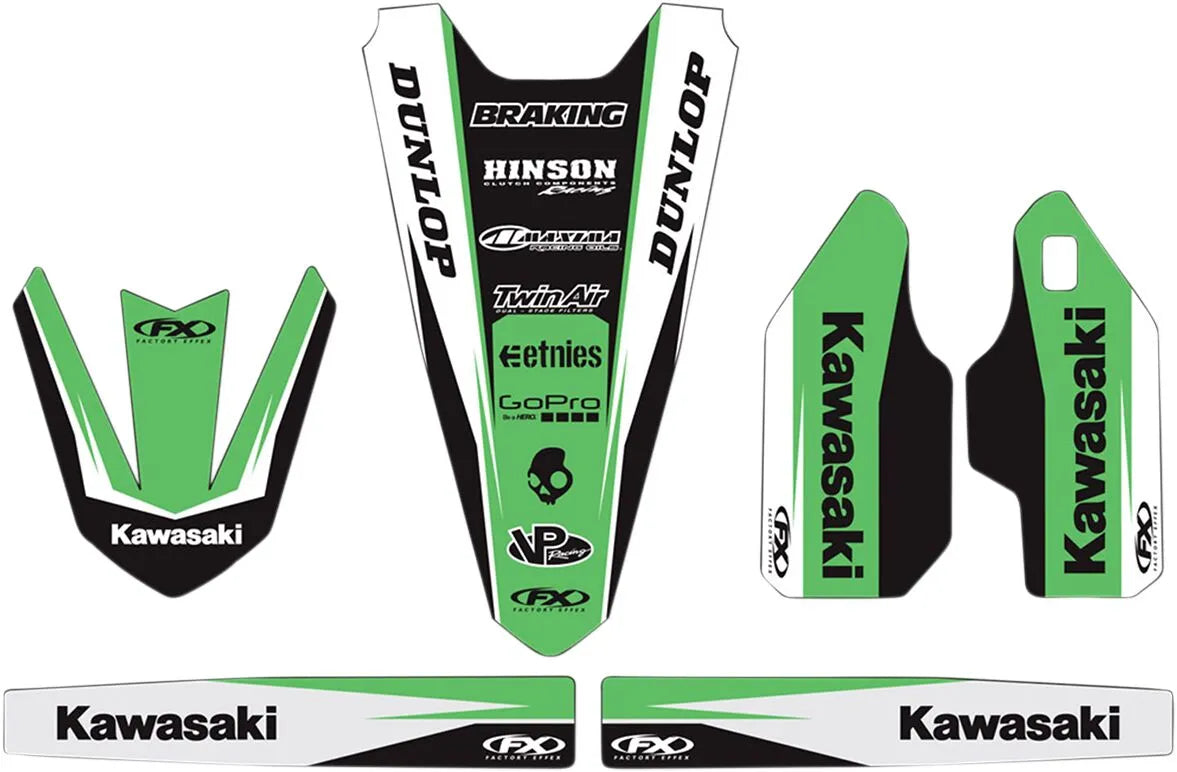 Factory Effex Trim Kit Graphics For Kawasaki Racing