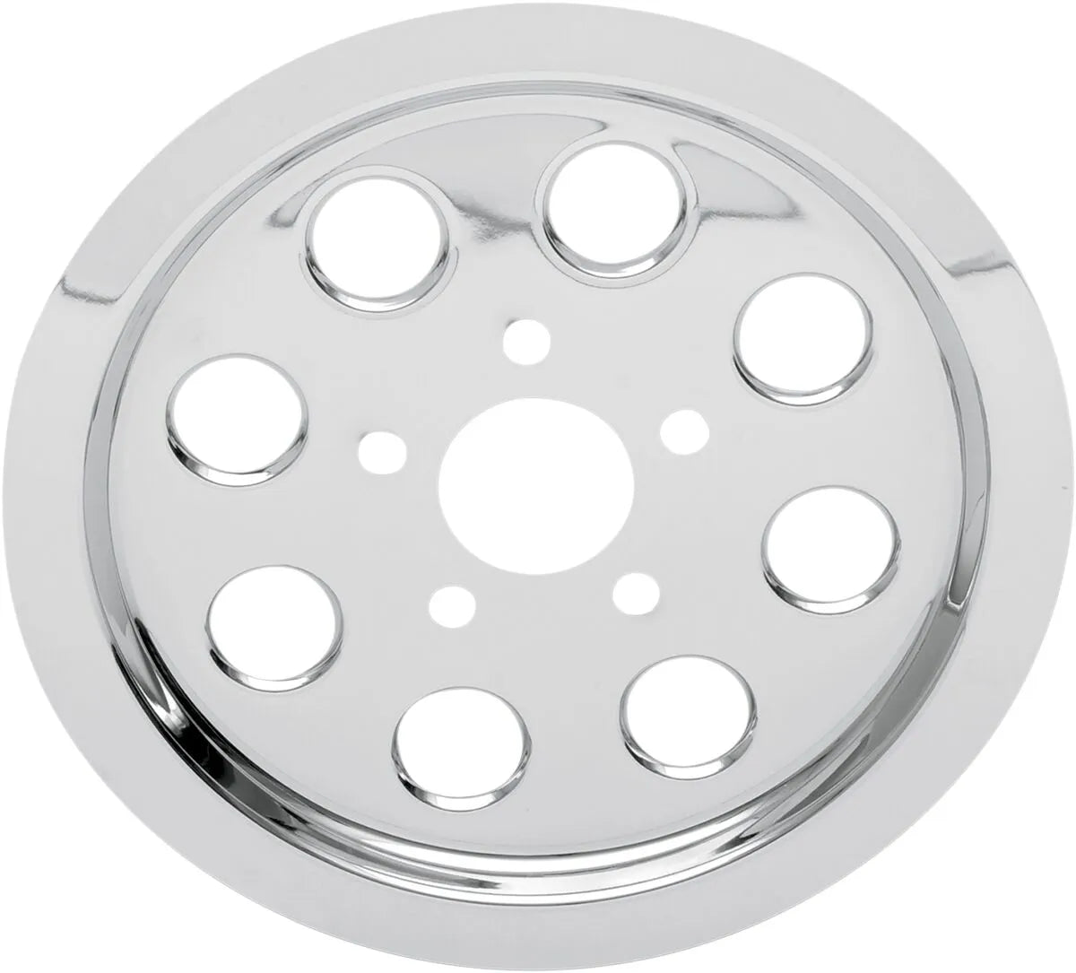 Drag Specialties Chrome Rear Pulley Insert