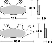 Moto-master Nitro Atv Brake Pads Sintered Metal - Front & Rear