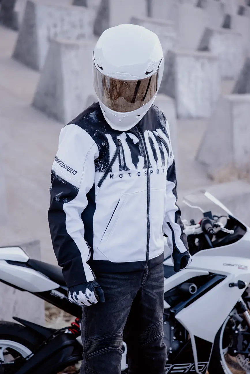 Icon Merc3 Anomaly Jacket - Black/White