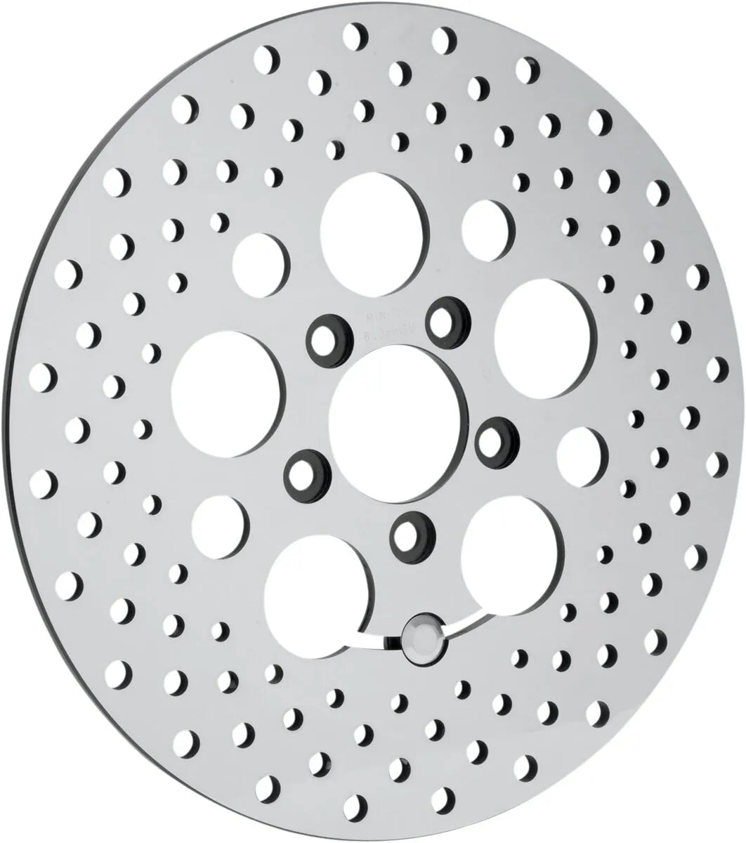 Drag Specialties Polished Brake Rotor For Oem Calipers - Rear