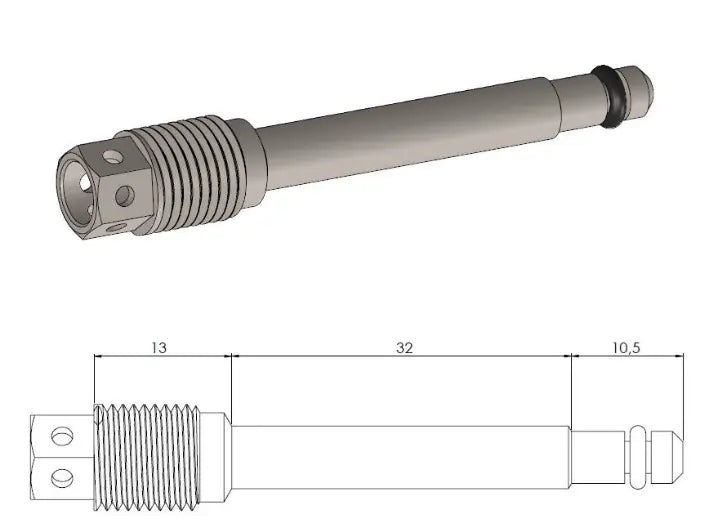 Moto-Master Race Drilled Brake Pad Pin for Honda