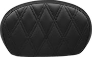 Le Pera Sissy Bar Pad - Double Diamond Black Vinyl