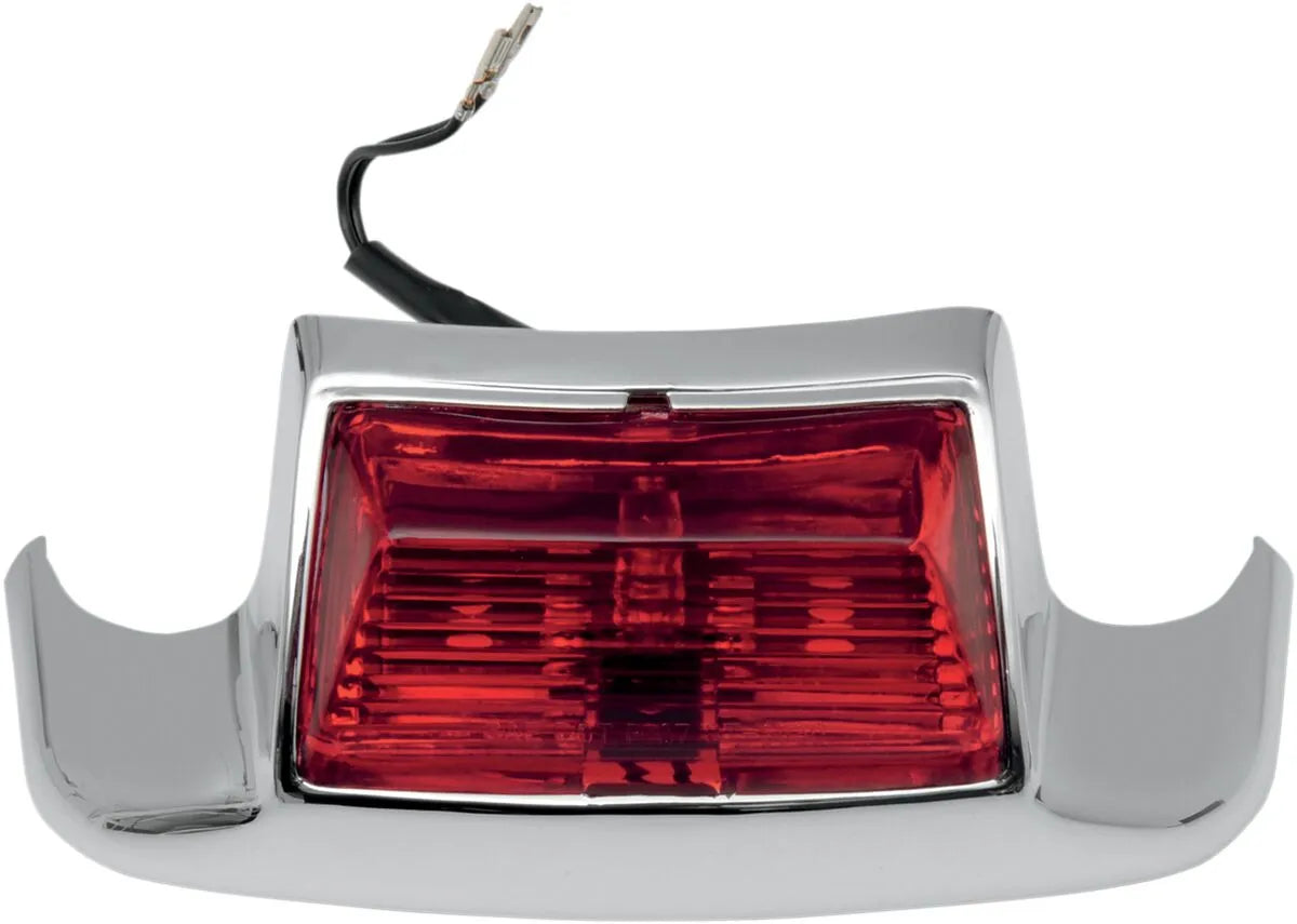 Drag Specialties Rear Fender Tip Light - Chrome/red