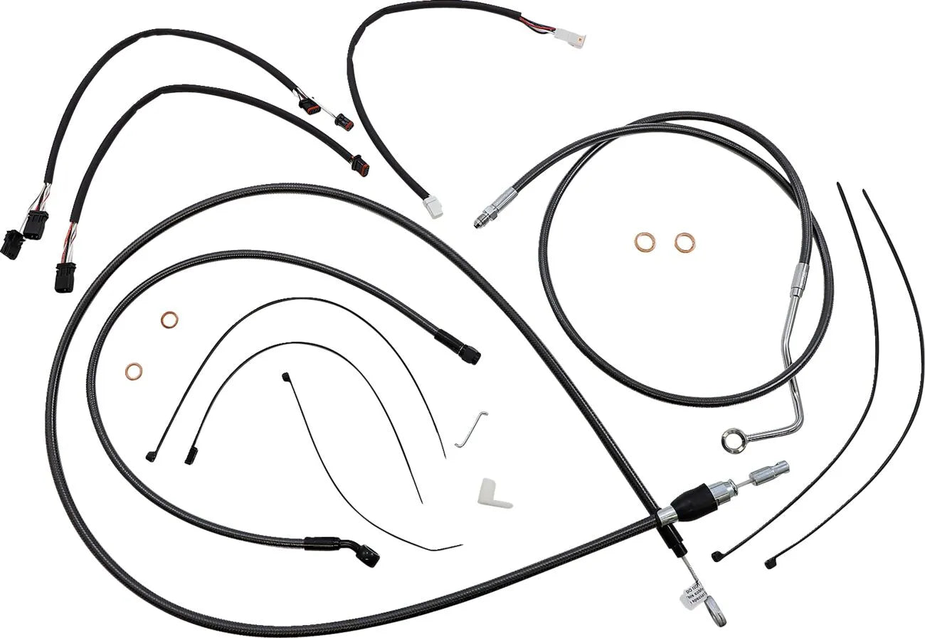 Magnum Shielding Black Pearl Handlebar Kit 12-14" Ape Hanger