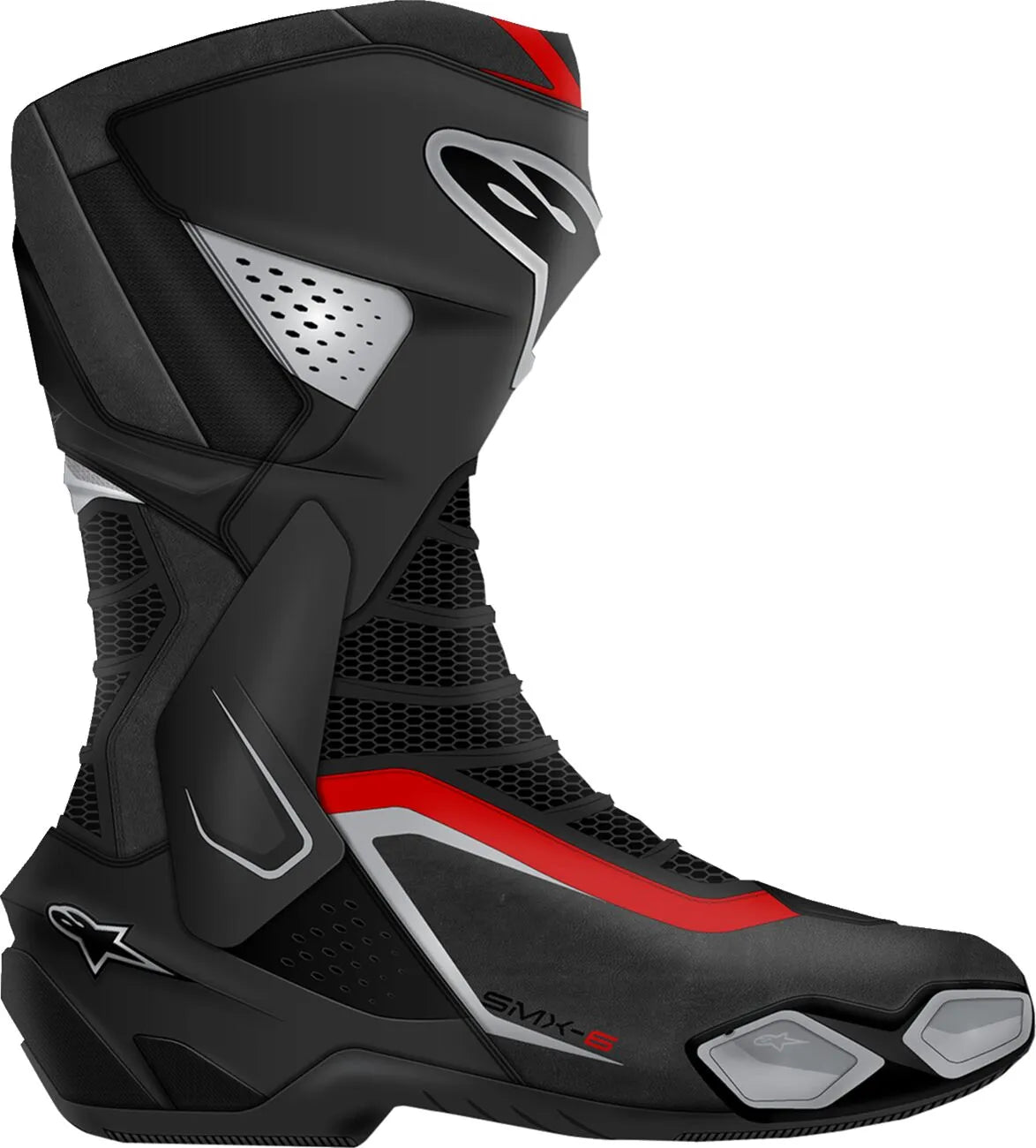 Alpinestars SMX-6 V3 Boots Black Silver Red