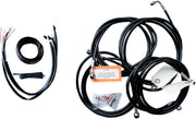 LA CHOPPERS Black Vinyl Braided Handlebar Cable Kit 18-20" Ape