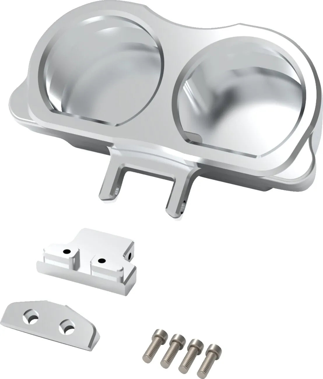 La Choppers Dual Gauge Mount For Risers