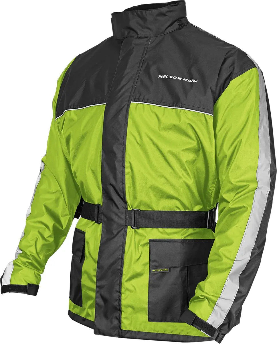 Nelson Rigg Solo Storm Waterproof Motorcycle Jacket Hi-vis Yellow