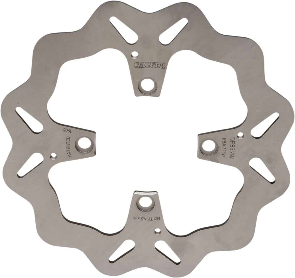 Galfer Brake Rotor For Motorcycle - Stainless Steel - Rear