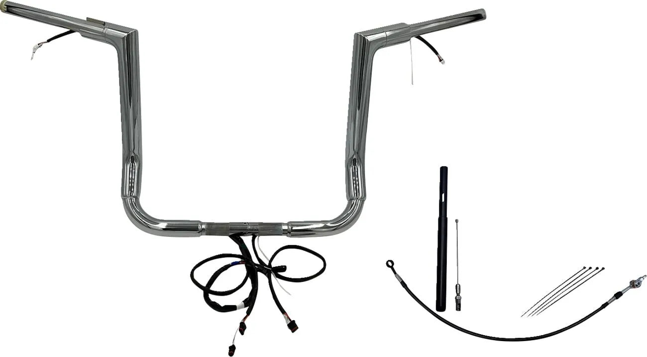 Fat Baggers 1-1/2" Wired Flat Top Handlebar Kit