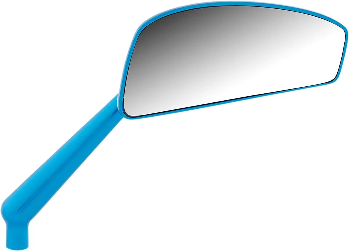Arlen Ness Tearchop Mirror - Billet Aluminum, Blue