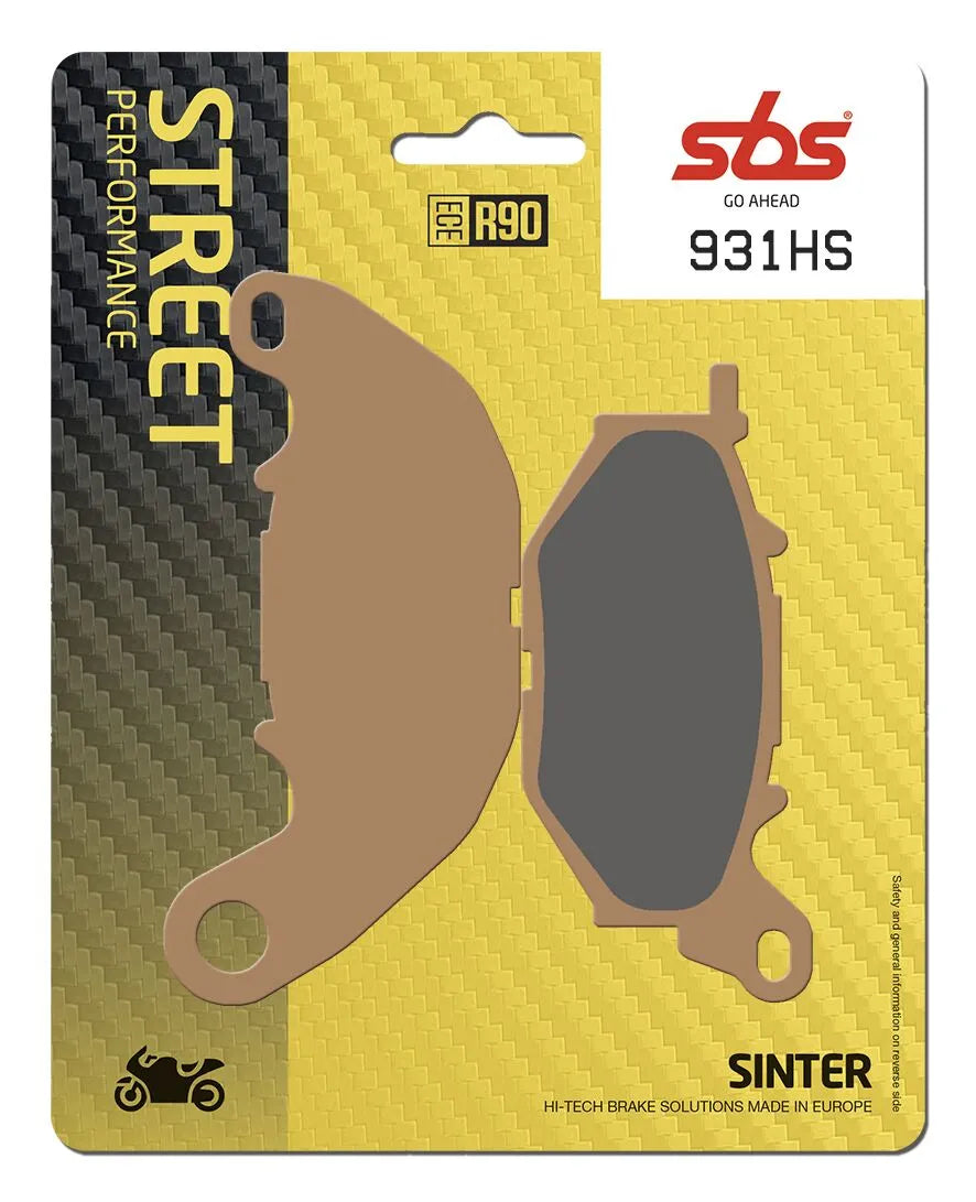 Sbs Hs Street Excel Sintrede Bremseklodser Foran - Foran