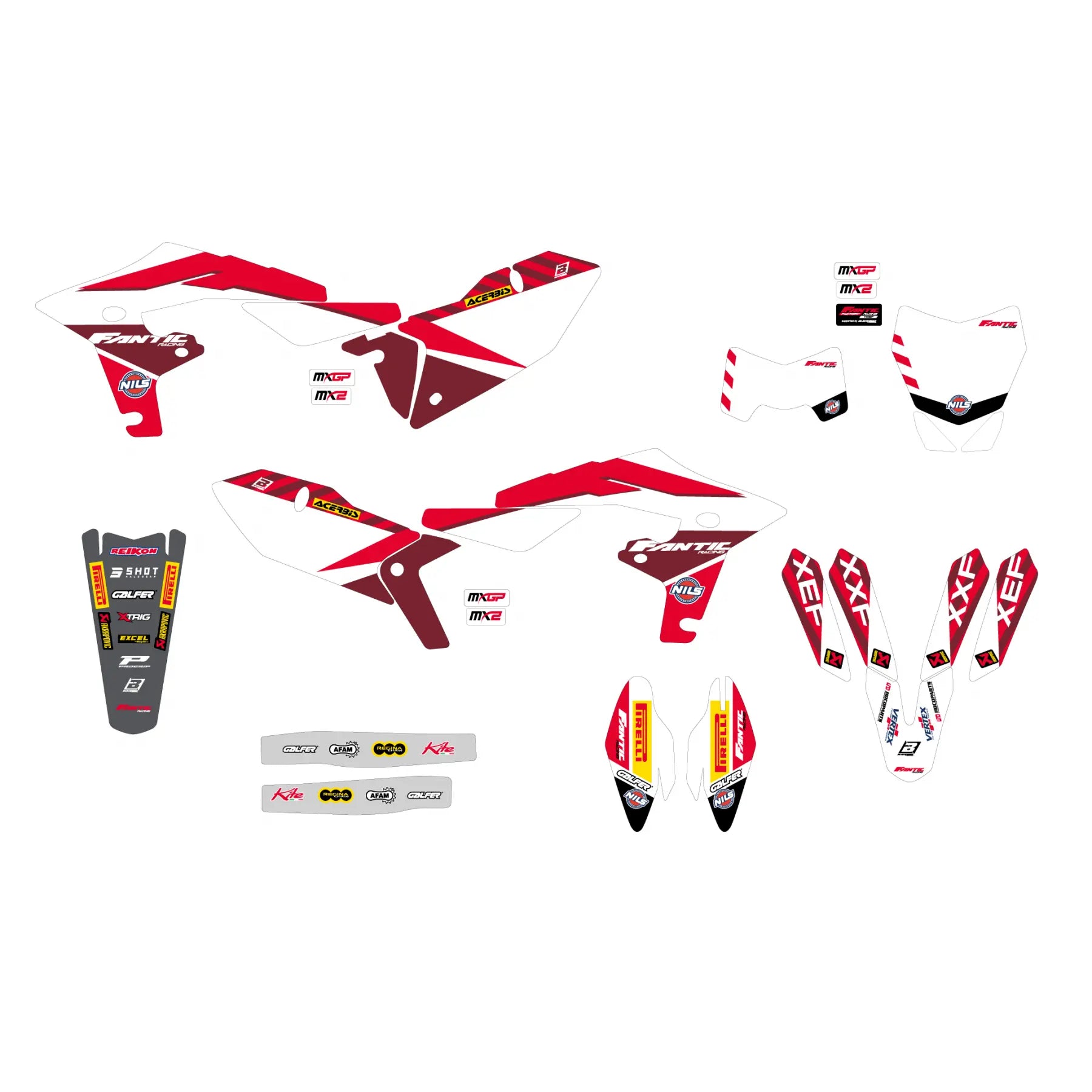 Blackbird Racing Factory Grafik Sticker Kit Complete