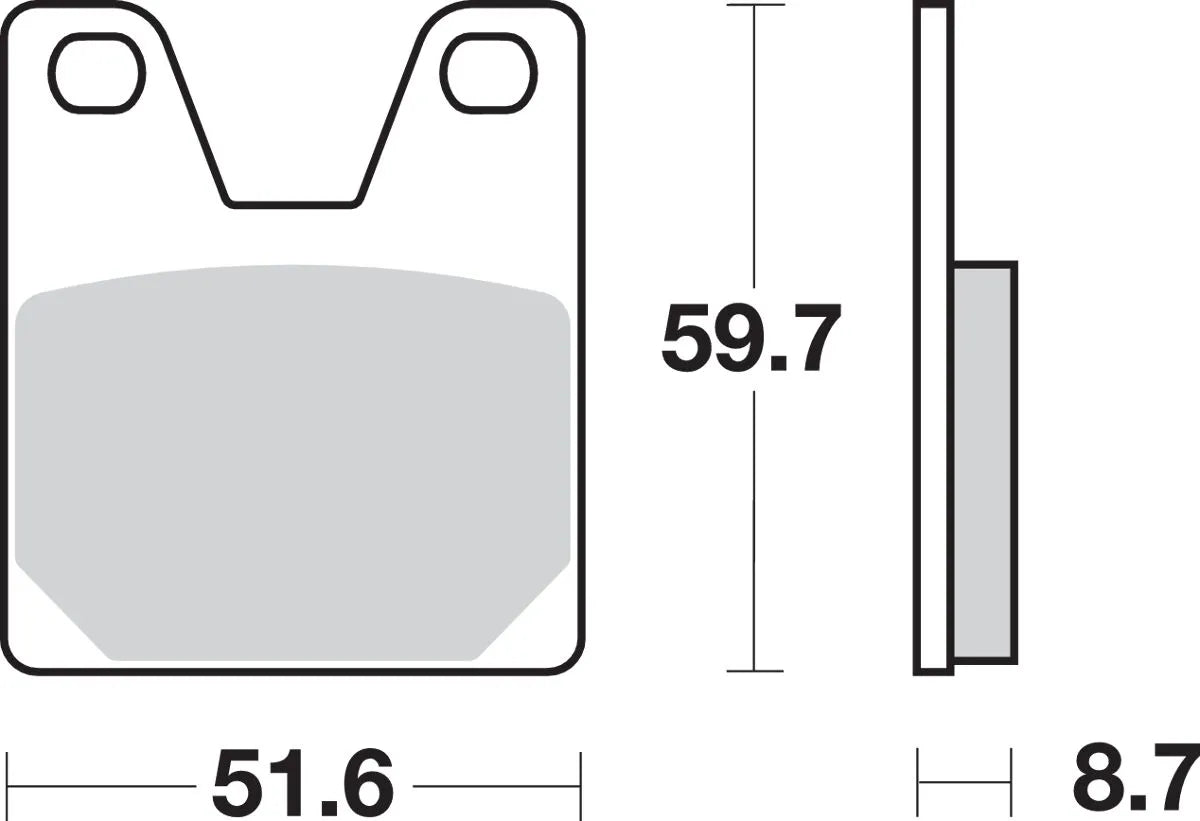 Sbs Ls Street Excel Sintrede Bremseklodser Bag - Bag