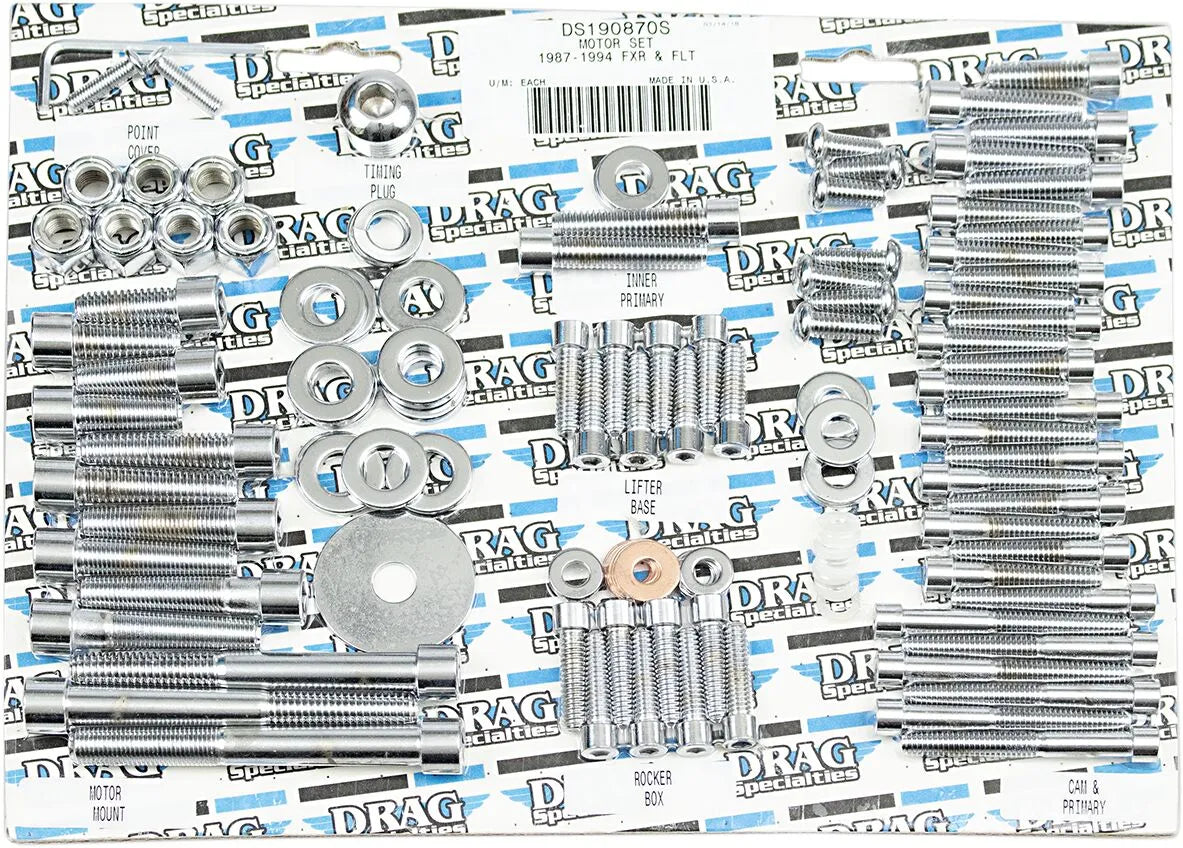 Drag Specialties Complete Motor Bolt Kit for Harley Davidson FXR