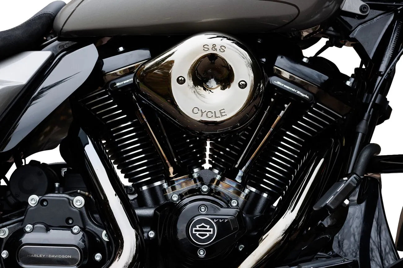 S&s Cycle Stealth Air Cleaner Kit Lava Chrome Teardrop