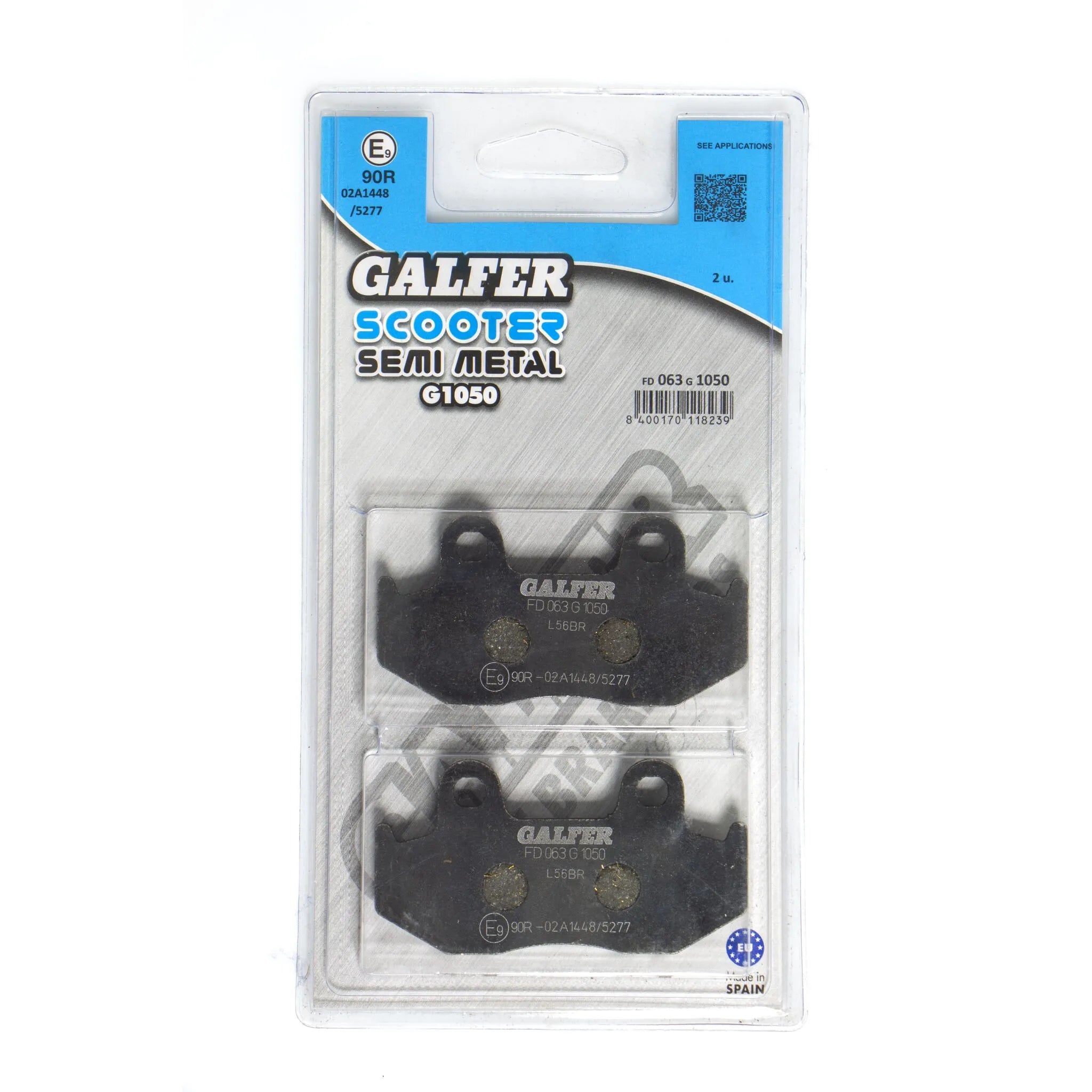 Galfer semi-metalliske bremseklodser til OEM udskiftning - for og bag