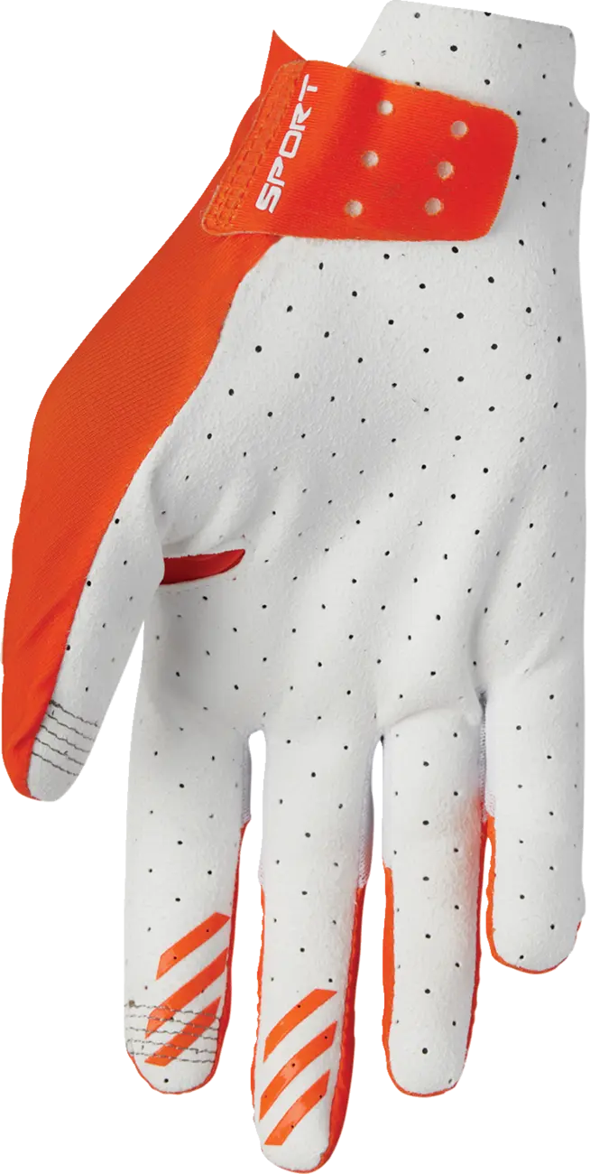 Thor Sportmode Vented Gloves - Orange/White