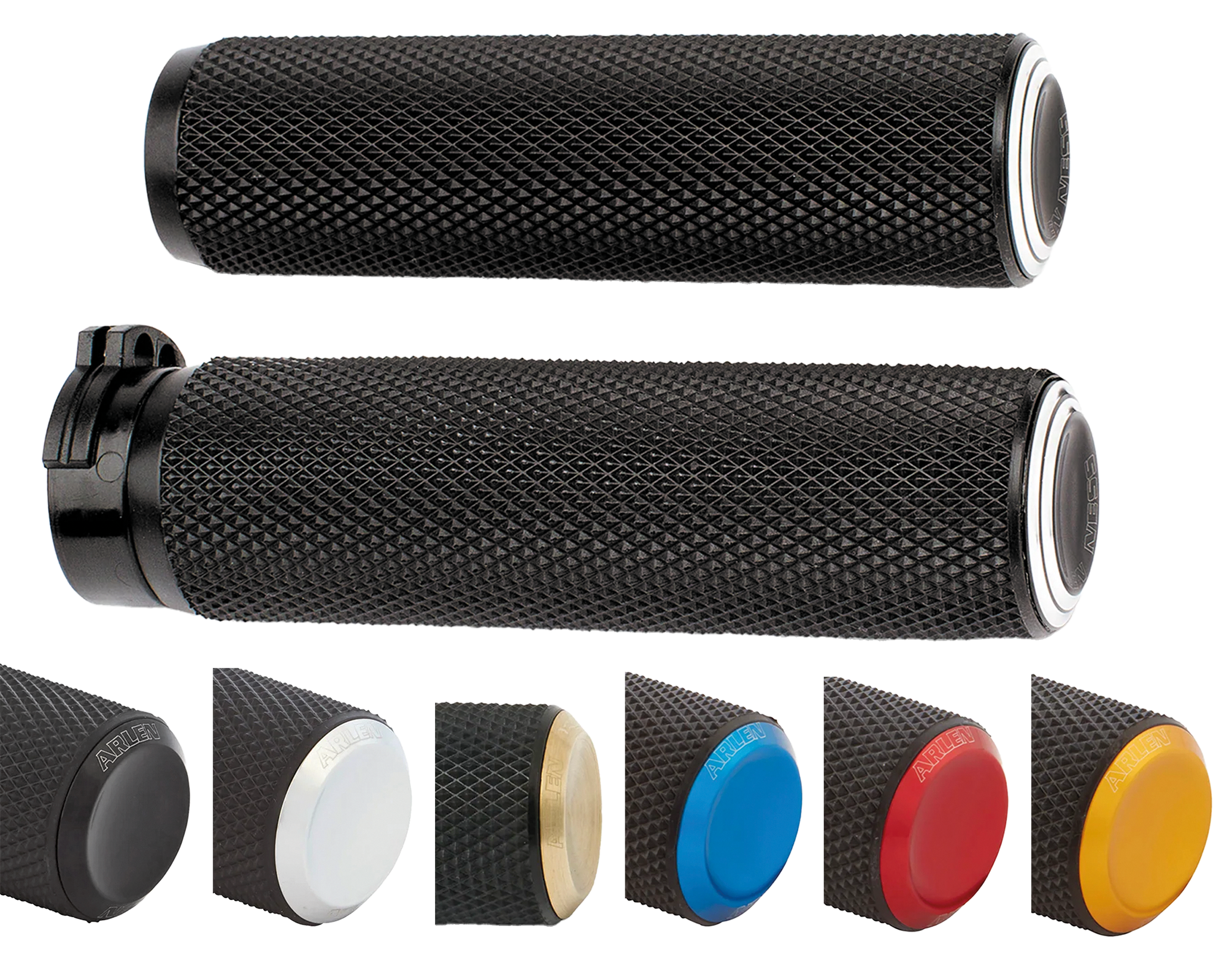 Arlen Ness Knurled Fusion Handlebar Grips