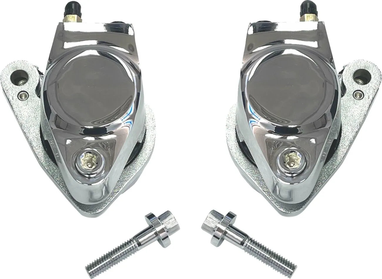 Drag Specialties Front Brake Caliper Kit Chrome
