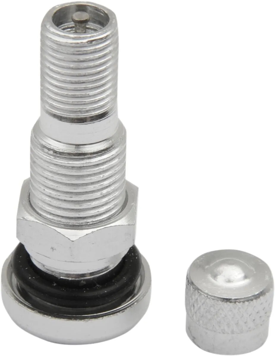 K&L Supply Straight Aluminum Valve Stem 10mm Silver